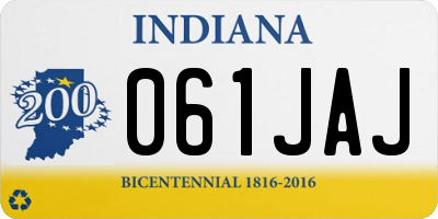 IN license plate 061JAJ