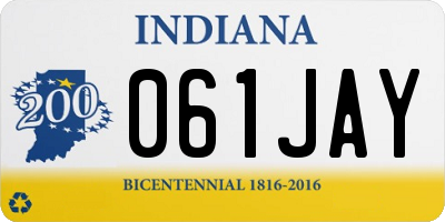 IN license plate 061JAY