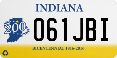 IN license plate 061JBI