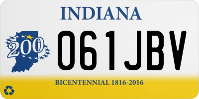 IN license plate 061JBV