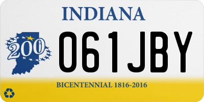 IN license plate 061JBY