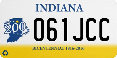 IN license plate 061JCC
