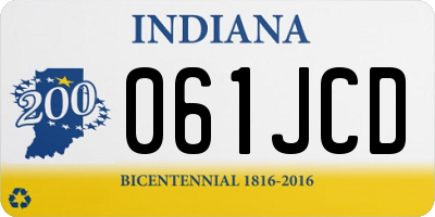 IN license plate 061JCD