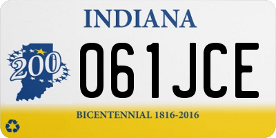 IN license plate 061JCE