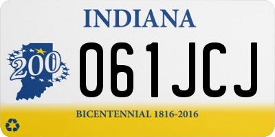 IN license plate 061JCJ