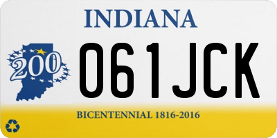 IN license plate 061JCK