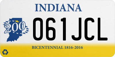 IN license plate 061JCL