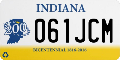IN license plate 061JCM