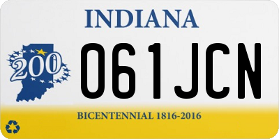 IN license plate 061JCN