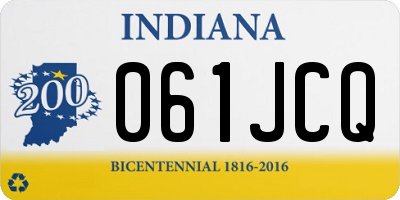IN license plate 061JCQ