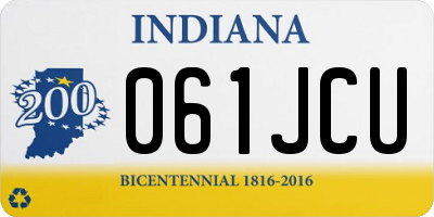 IN license plate 061JCU