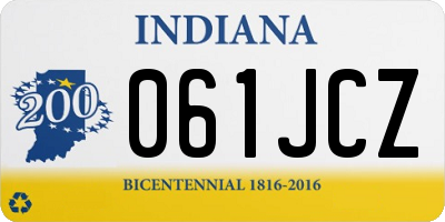 IN license plate 061JCZ