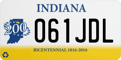 IN license plate 061JDL