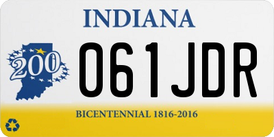 IN license plate 061JDR