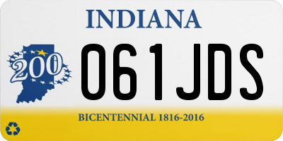 IN license plate 061JDS