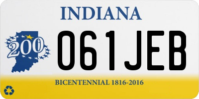 IN license plate 061JEB