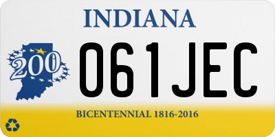 IN license plate 061JEC