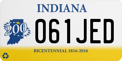 IN license plate 061JED