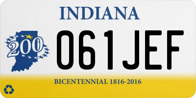 IN license plate 061JEF