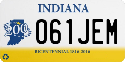 IN license plate 061JEM