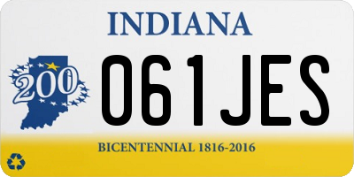 IN license plate 061JES