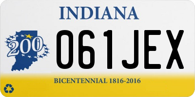 IN license plate 061JEX