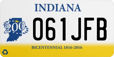 IN license plate 061JFB