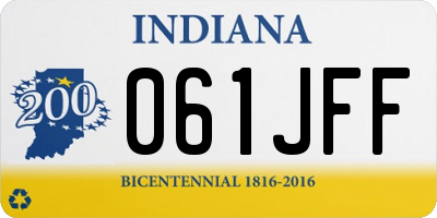 IN license plate 061JFF