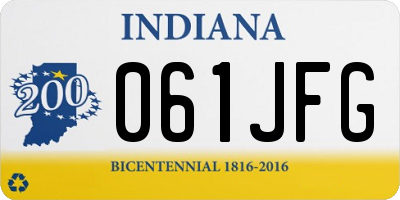 IN license plate 061JFG