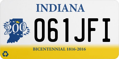 IN license plate 061JFI