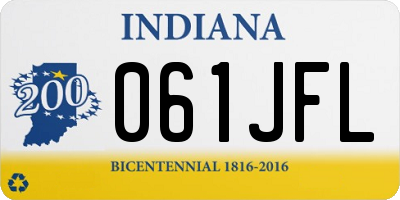 IN license plate 061JFL