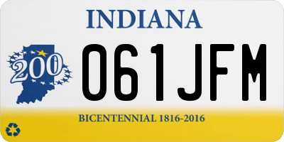 IN license plate 061JFM
