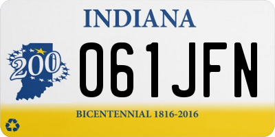 IN license plate 061JFN