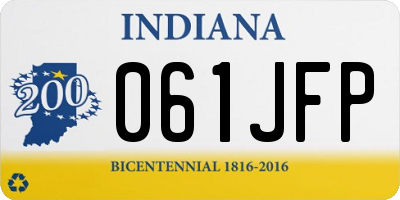IN license plate 061JFP