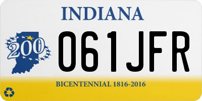 IN license plate 061JFR