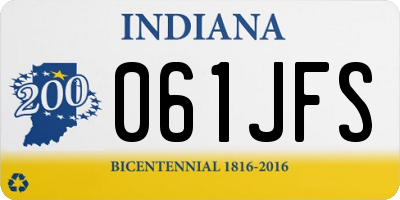 IN license plate 061JFS