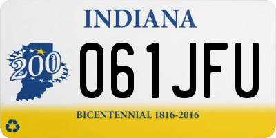 IN license plate 061JFU