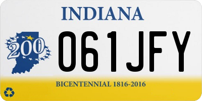IN license plate 061JFY