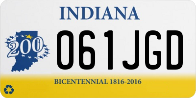 IN license plate 061JGD
