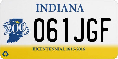 IN license plate 061JGF