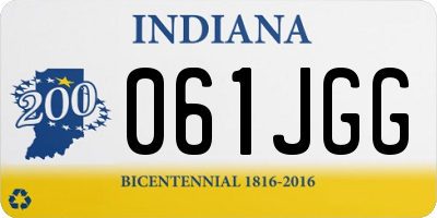 IN license plate 061JGG