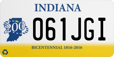 IN license plate 061JGI