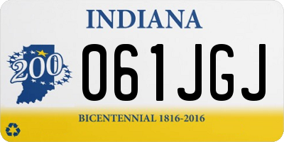 IN license plate 061JGJ