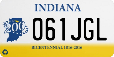 IN license plate 061JGL