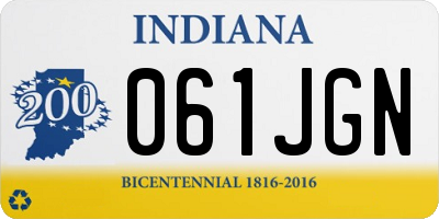 IN license plate 061JGN