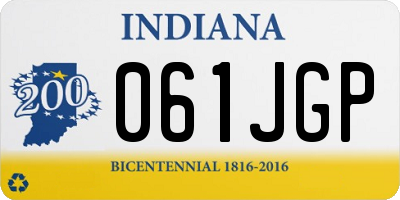 IN license plate 061JGP