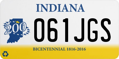 IN license plate 061JGS