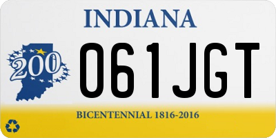 IN license plate 061JGT