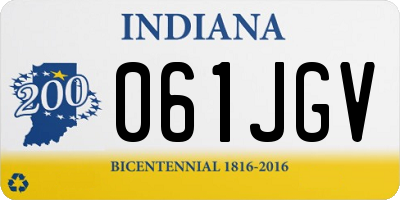 IN license plate 061JGV