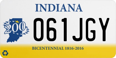 IN license plate 061JGY